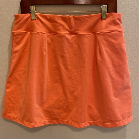 Title Nine Dream on Skort Skirt Tangerine Coral Peach Size LARGE - Picture 3 of 6